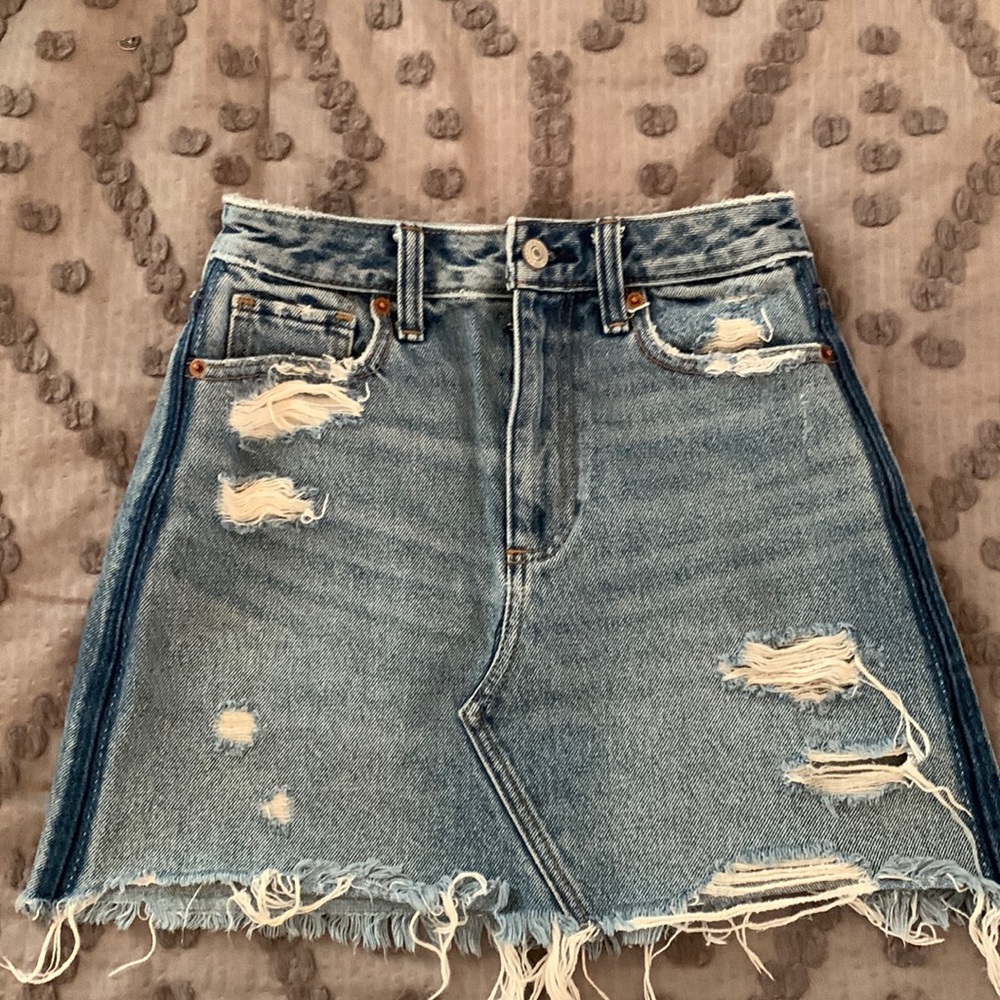 Abercrombie & Fitch Zoe Natural Rise Vintage A-line Skirt 24/00
